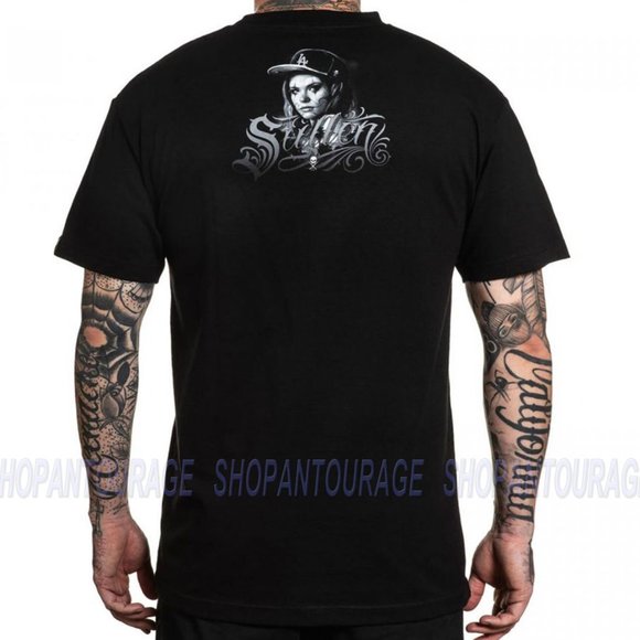 Sullen Art Collective L.A. Chica Standard SCM3281 Short Sleeve T-shirt For Men - Picture 2 of 5